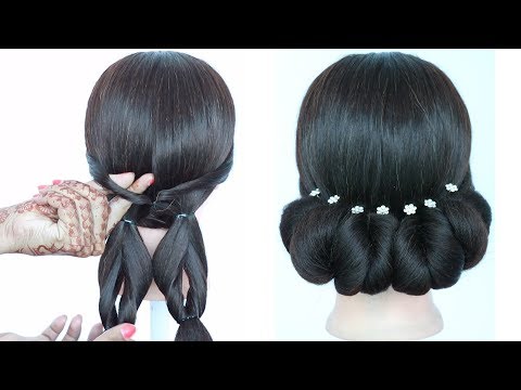 new hairstyle with trick || heart hairstyle || cute hairstyles || prom hairstyle || easy hairstyles