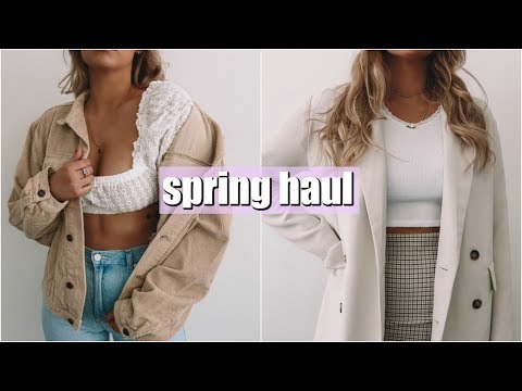 SPRING TRY-ON HAUL // Aritzia, Princess Polly, Thrifted, etc!