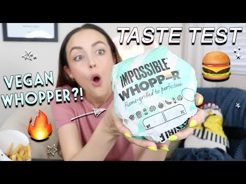 TASTING BK&#039;S IMPOSSIBLE WHOPPER | Eat With Me!!!! Random Rambles
