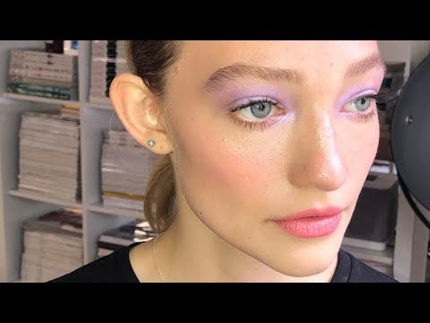 Fresh With a Pop of Purple Makeup