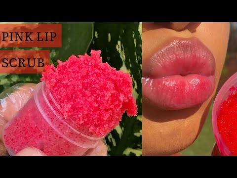 How To Get PINK LIPS 💋 In One Week//. How to make effective pink lips scrub