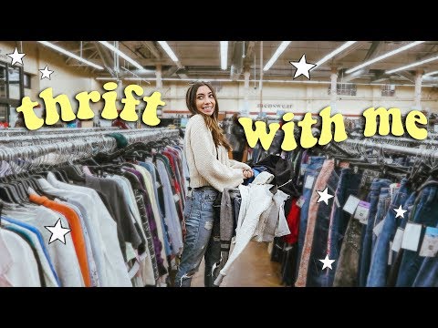 THRIFT WITH ME my first time! ☆ (Vlog + Try On Haul)