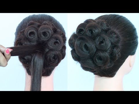new roll juda hairstyle || easy hairstyles || wedding hairstyle || bridal hairstyle || hairstyle