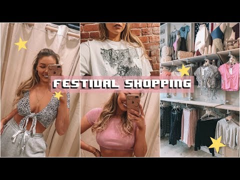 COME FESTIVAL SHOPPING WITH ME!