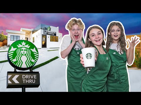 I OPENED My Own STARBUCKS At HOME **24 HOUR CHALLENGE**🥤❤️| Piper Rockelle