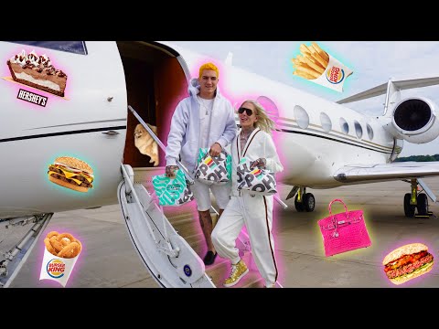Private Jet Burger King Mukbang 🍔 Trying The Impossible Whopper
