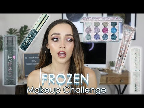 I FROZE MY MAKEUP!!!! | Full Face of Frozen Makeup....... omg