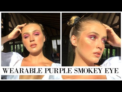 Glowing From The *Heavens* Purple Makeup Look ✨#FFF