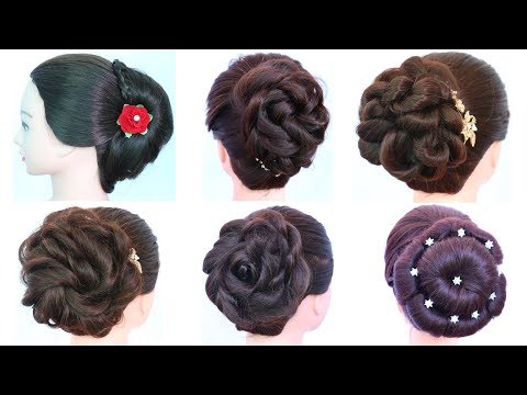 6 easy and beautiful hairstyles tricks || party hairstyles || cute hairstyles || juda hairstyles