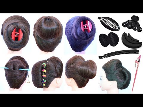 7 easy and cute hairstyle with using hair tools | clutcher hairstyles | updo hairstyles | hairstyle