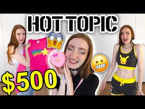 I SPENT $500 AT HOT TOPIC!!! HAUL &amp; TRY ON 2019