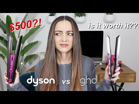 TRYING THE $500 DYSON FLAT IRON......underwhelming?