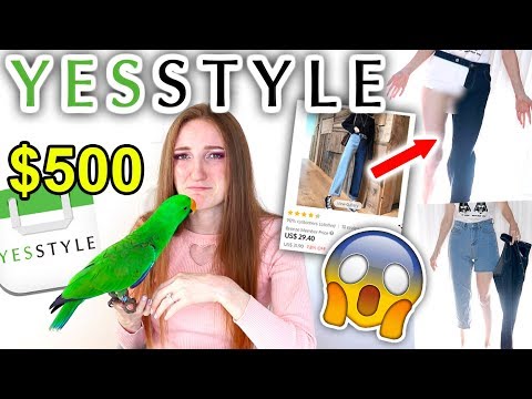 I WORE CLOTHES FROM YESSTYLE FOR A WEEK! $500 KOREAN FASHION HAUL 2019