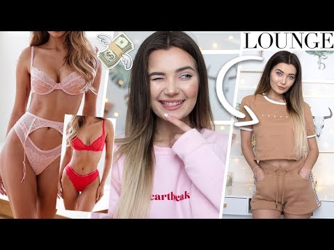 AD MY FIRST LINGERIE HAUL! LOUNGE UNDERWEAR TRY ON!