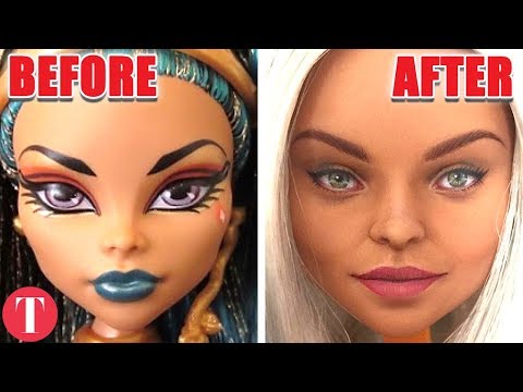 Barbie Dolls Look Like This With Realistic Makeup