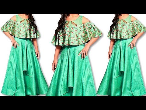 DIY Very easy And Beautiful Dress For 10-12 Year baby Girl Full Tutorial