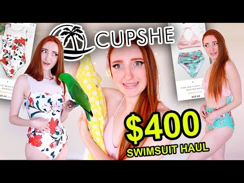 $400 CUPSHE SWIMSUIT HAUL &amp; TRY ON!!! SUMMER BIKINI HAUL 2019 *I wasn&#039;t expecting this*