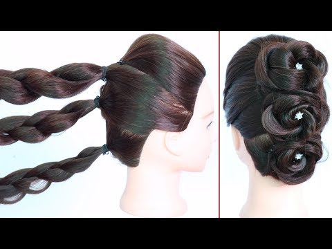 beautiful hairstyle with trick || latest hairstyle for wedding || trending hairstyle | new hairstyle