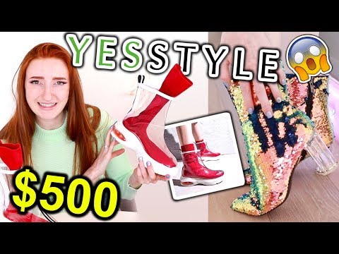 $500 YESSTYLE SHOE HAUL AND TRY ON!!! CHEAP AND ADORABLE JAPANESE &amp; KOREAN SHOES 2019