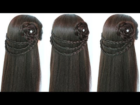 hairstyle for open hair || party hairstyle || easy hairstyles || hairstyles for girls || hairstyle