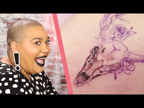Women Get Detailed Single-Needle Tattoos