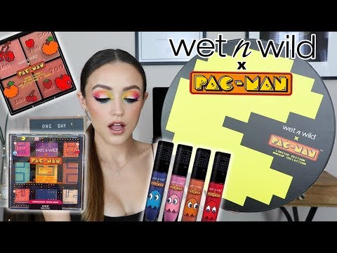 WET N WILD x PAC-MAN Collection | TRY ON REVIEW