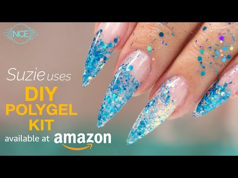 PolyGel Glitter Inlay Using Amazon DIY Kit