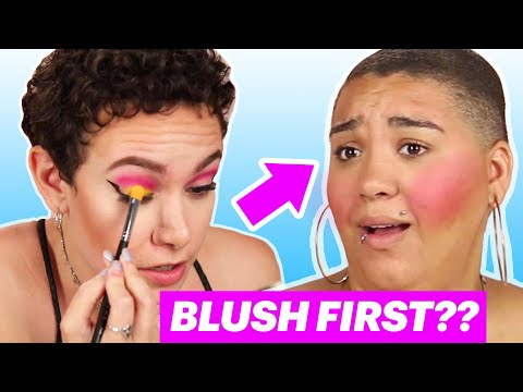 Women Try Doing Their Makeup in Alphabetical Order