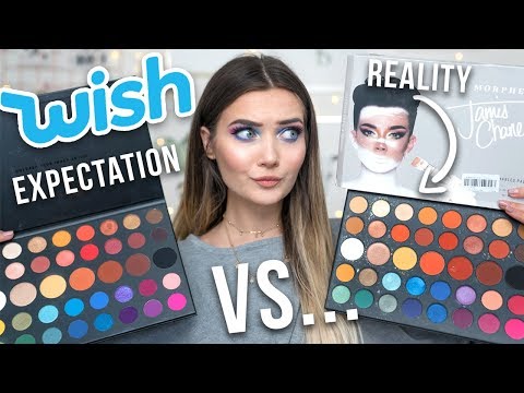 I BOUGHT A FAKE JAMES CHARLES PALETTE ON WISH... REAL VS FAKE