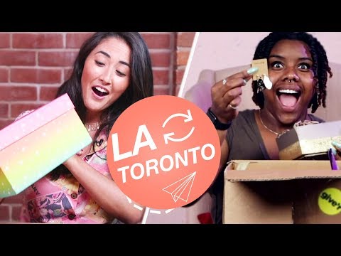 Strangers Swap Mystery Beauty Boxes • LA &amp; Toronto