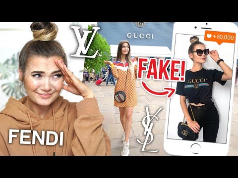 I WORE FAKE DESIGNER CLOTHING FOR A WEEK... *EMBARRASSING*