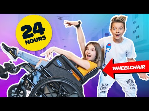 I Spent 24 HOURS In A WHEELCHAIR Challenge **BAD IDEA** ♿️ | Piper Rockelle